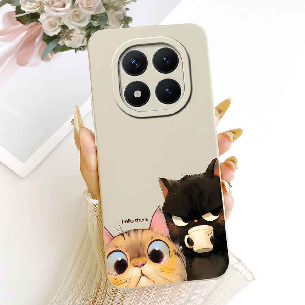 Redmi Note15Pro 5G New Model Protective Case Matte Cat Rabbit For Xiaomi Redmi Note 15 Pro 5G Full Cover Anti-Fall Shockproof