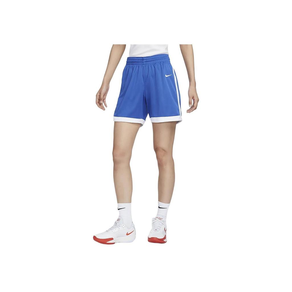 Nike SS24 Dri-Fit Color Block Logo Print Elastic Waist Casual Sports Basketball Pants Women Bottoms Royal-Blue HF0530-494