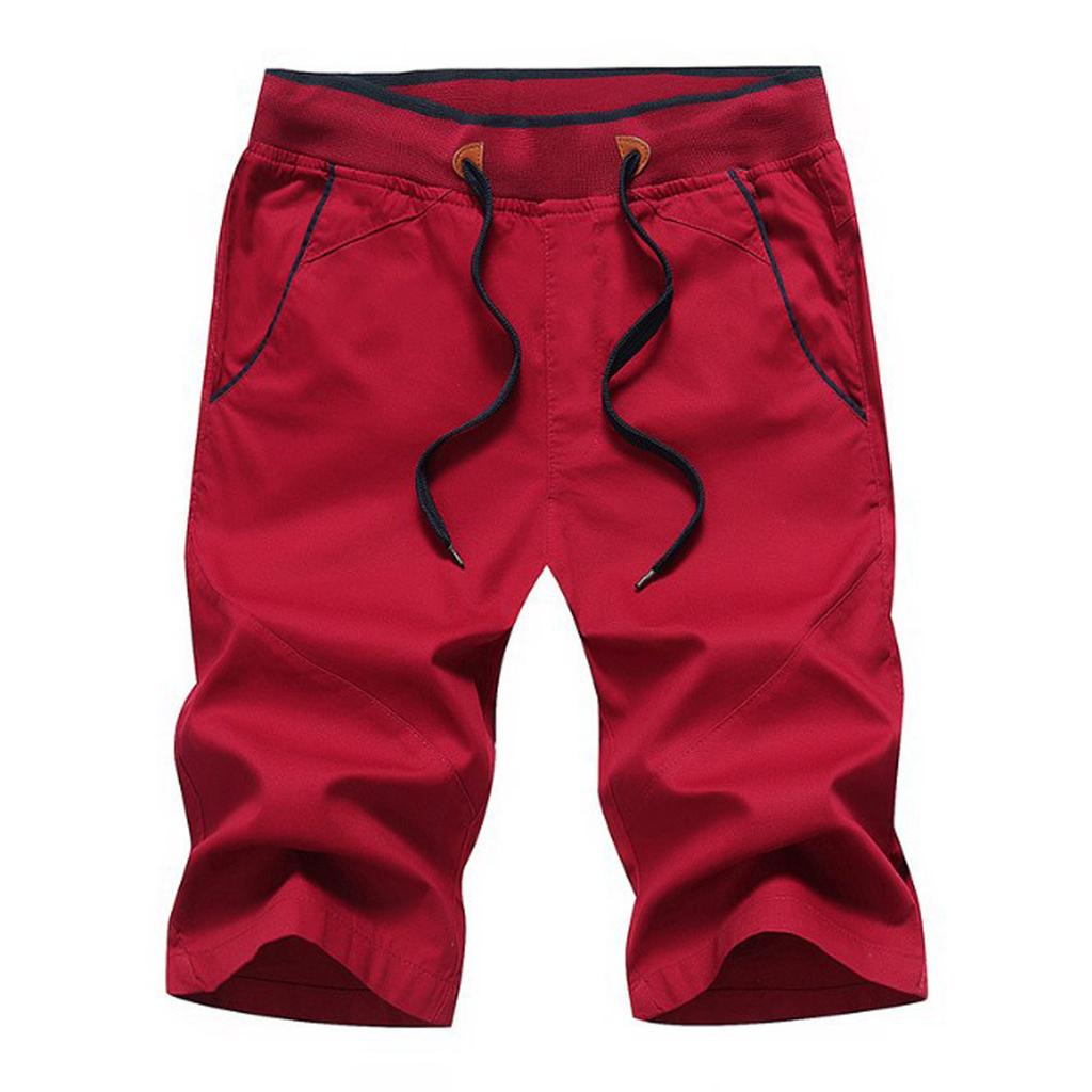 Men's New Summer Casual Baggy Shorts Fashionable Loose Cotton Colour Shorts