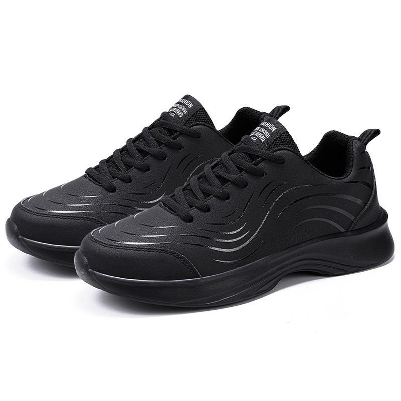 Men Sneakers Fashion Breathable Mesh Comfortable Black Sports Shoes Anti-Slip Outdoor Casual Running Mens Shoe Zapatillas Hombre