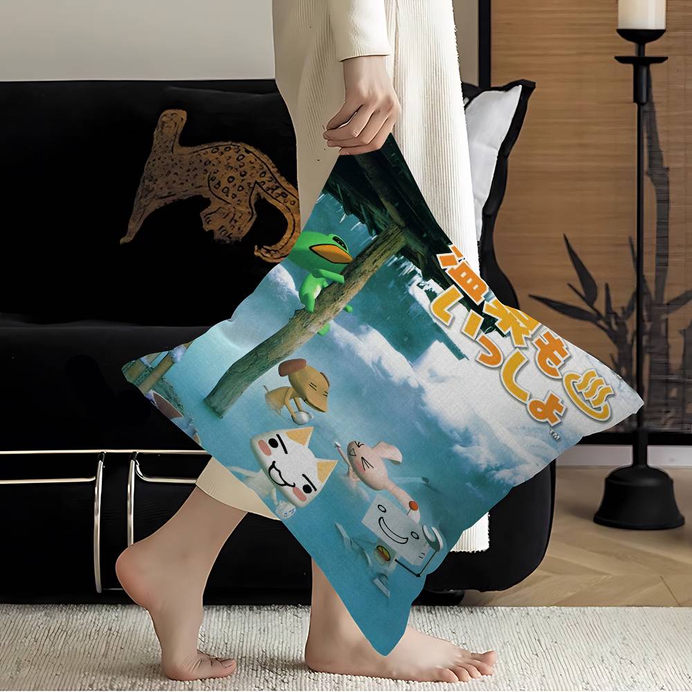 Cartoon Inoue toro Cute Cushion Cover Polyester Sofa Cushions Decorative Throw Pillows Home Decoration Pillowcover