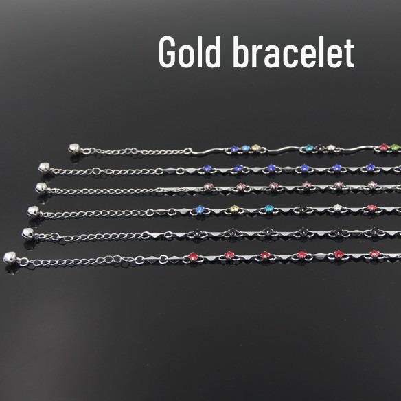 Adjustable Korean Diamond Alloy Silver Bracelet for Women - No Fading, Elegant Design