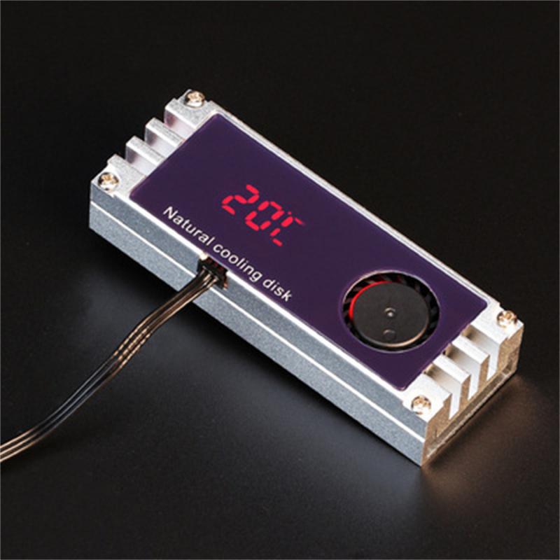 Cooling Radiator M2 Ssd With Digital Oled Temperature Display, M 22280 Nvme Ssd Solid State Drive