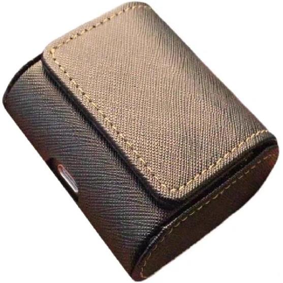 Elegant Leather Protective Case Cover Compatible with B&W PI5 S2 /PI7 S2 Wireless Earbuds,Portable Protective Carrying Box Sleeve Storage Bag (Black)