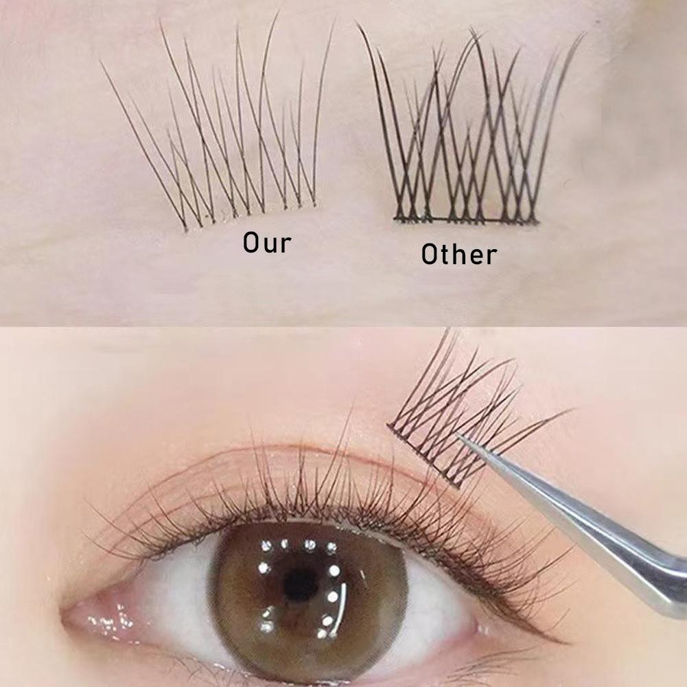 36/120pcs Self-Adhesive False Eyelashes, Natural Long DIY Individual Eyelashes Extension, Single Cluster Segmented Eyelash