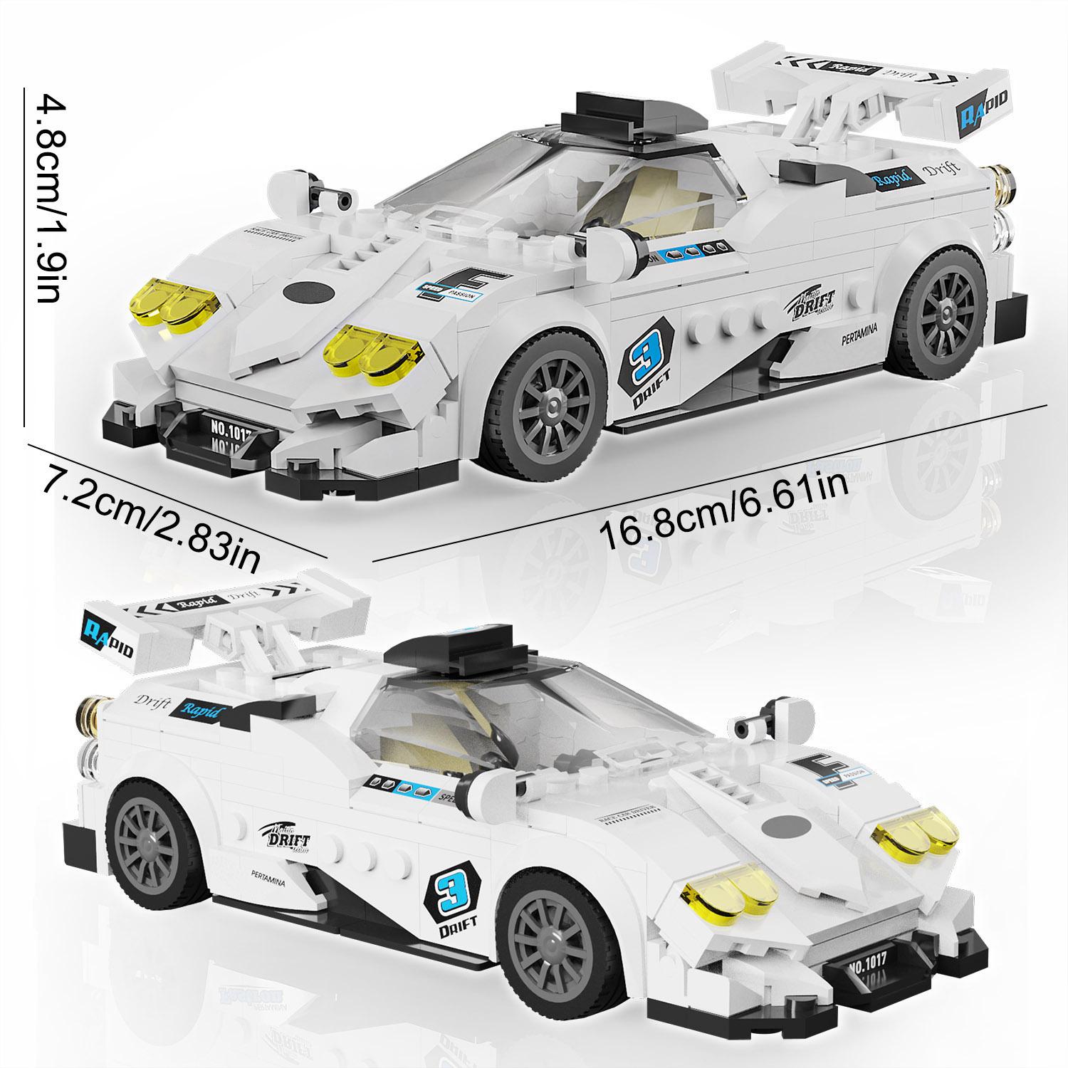 

332PCS Building Blocks Toy Sports Car Miniature Cars Assembly Brick Sets Learning Playthings Desktop Decoration Christmas Birthday Present