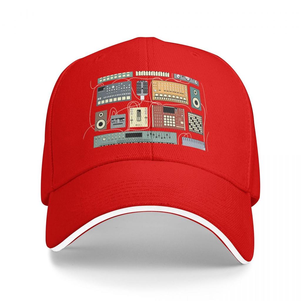 Electronic Musician Synthesizer and Drum Machine Dj Baseball Cap Birthday Rave Hats Man Womens