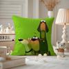 Funny Creative Cartoon Doberman Cushion Cover Anti-dustmite Pillowcase Invisible Zipper Silky Short Plush Sofa Cushion Cover