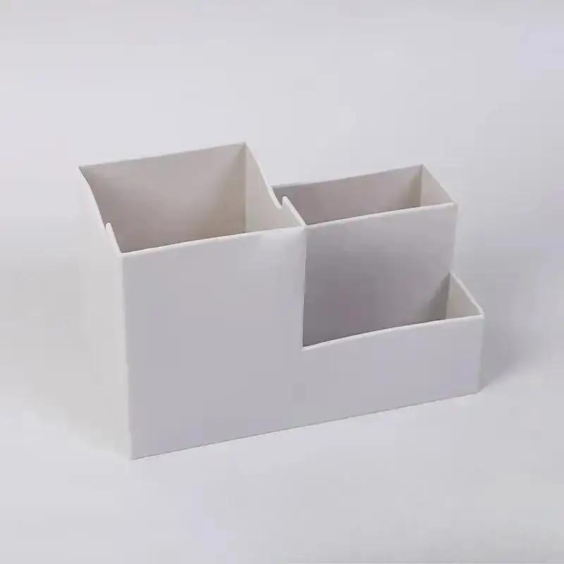 New Stationery Pen Desk Holder Desktop Mobile Phone Holder Organizing Box Simple and Large Capacity Office Storage Supplies
