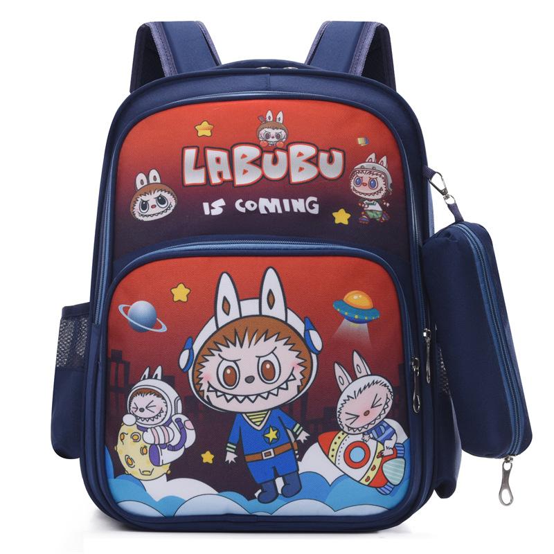 School Bag New Children's Bag Cute Cartoon Student First, Second and Third Grades Large Class Backpack