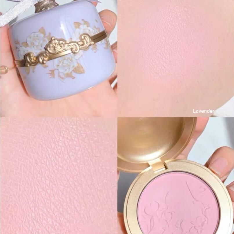 Flower Knows Gods Embossed Blush Purple Red Nude Natural Monochrome Rouge Matte Concealer Private Label Makeup Blusher
