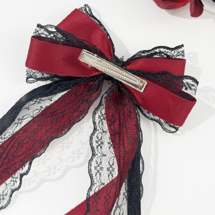 Stilvolle Schleifen Haarteil Mode Haarschmuck Haarnadel Einzigartige Haarspange für Hochzeiten und Bühnenauftritte