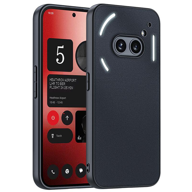 Applicable NothingPhone2A mobile phone case plain leather anti-drop lamb leather ultra-thin leather protective case leather case NothingPhone2A+
