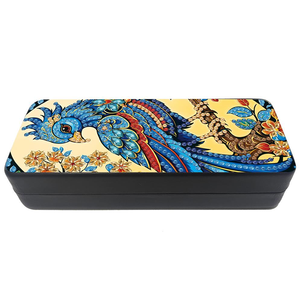 

Сова Алмазная Живопись Футляр для Очков Стразы Коробка для Хранения Солнцезащитных Очков ПУ Чехол-Держатель для Очков для Взрослых Начинающих