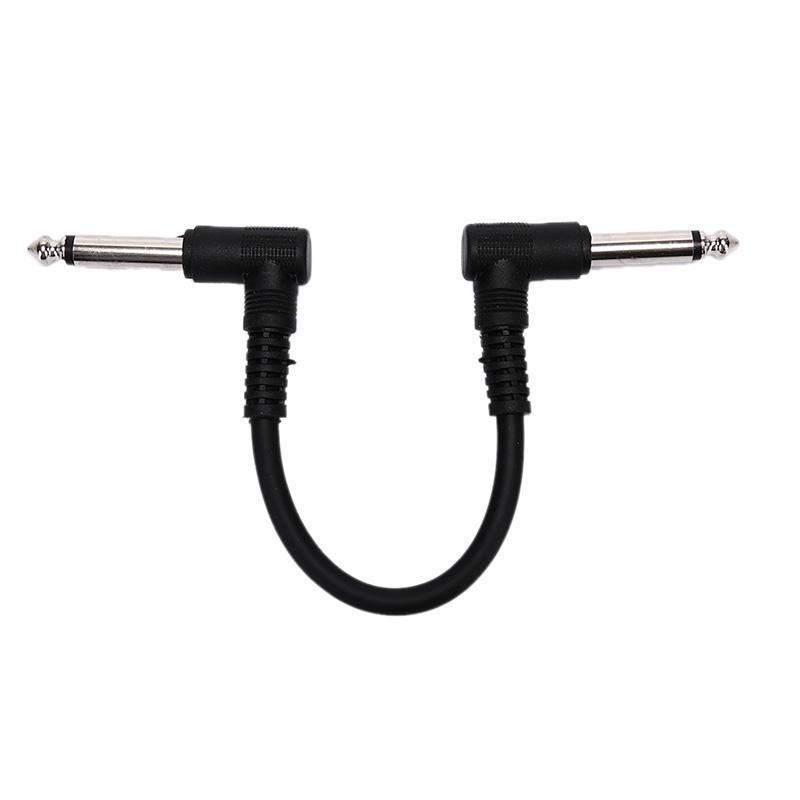 Universal Guitar Effect Pedal Instrument Patch Cable Right Angle Plug 15/20 Cm