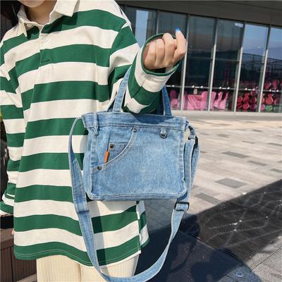 Crossbody Bag for Women, Japan and South Korea, Exquisite Washed Denim Bag, Ins, Artistic Style, Personality, Creativity, Portable Bag, Shoulder Bag