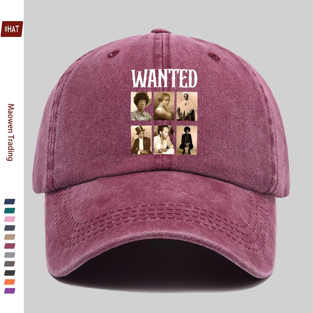 pc Empowering Women Historical Portrait And Letter Print Baseball Cap Suitable Spring And Summer Sun Hat Conveying Inspiring Hi