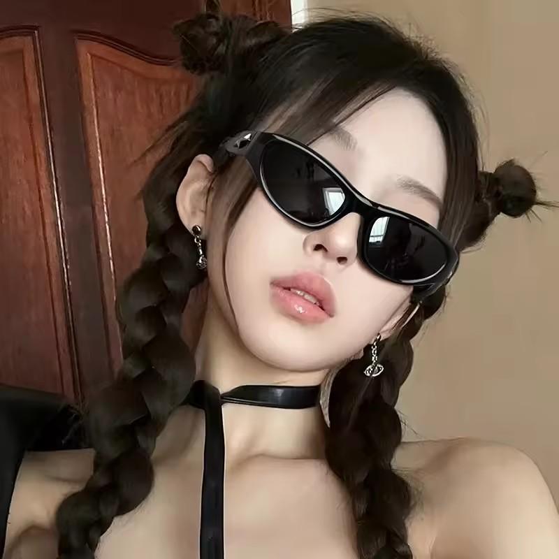 Simple Trend Cat Eye Sunglasses Women Men High Quality Luxury Shades Fashion Party Sun Glasses Lady Man UV400 Protective Glasses