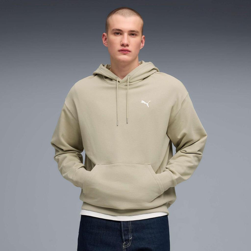 Men's hoodie Puma WARDROBE ESS RELAXED TR beige 62964861 size XL