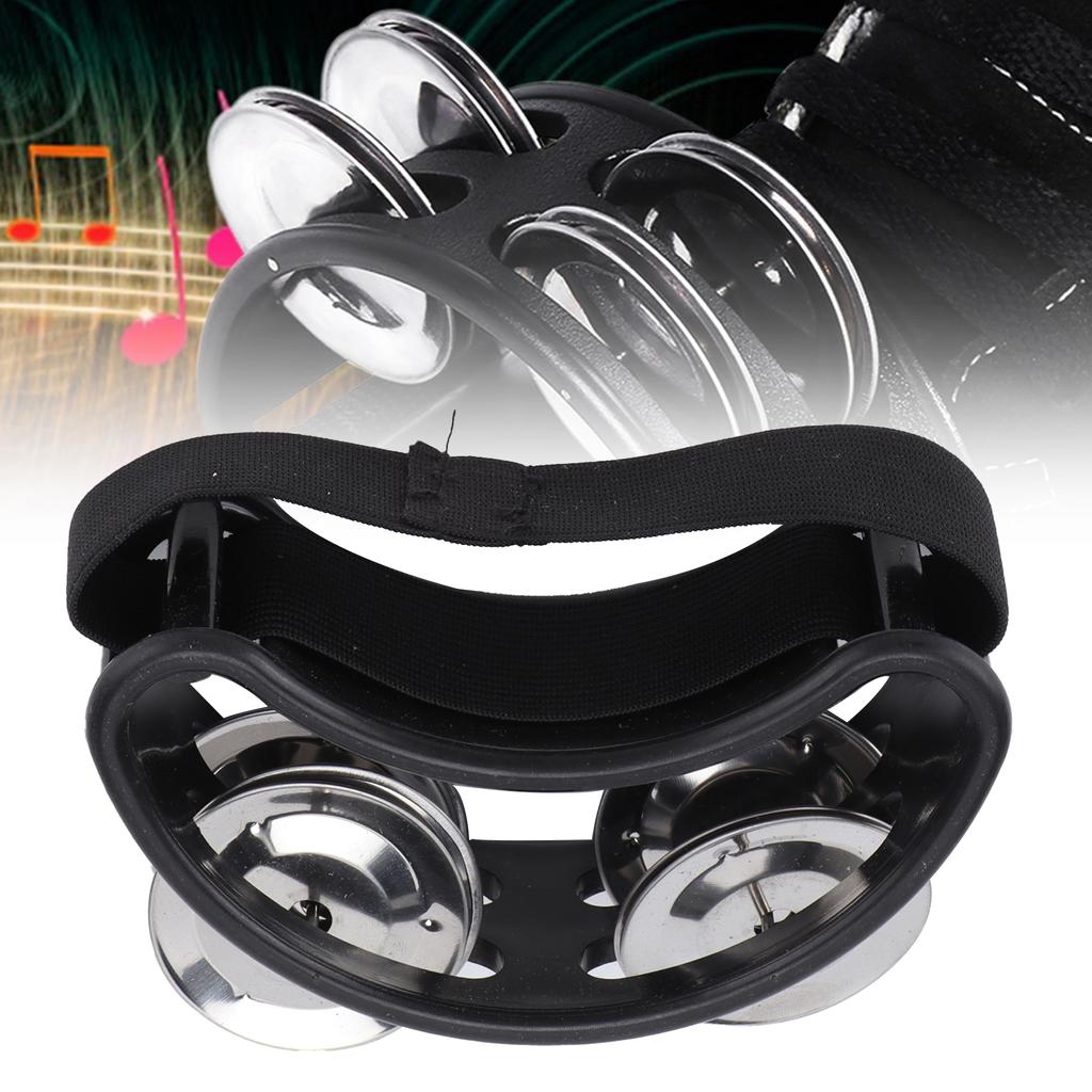 Foot Tambourine Shaker Percussion Set Metal Jingle Musical Instrument Accessories