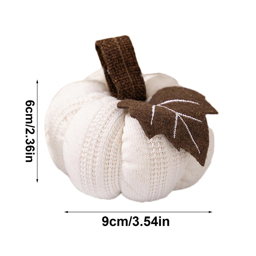 1pc 9cm Small Pumpkins Home Decor Knit Knitted Pumpkin Reusable Seasonal Charm Cozy Warm Decorative Ornaments Crochet Pumpkins