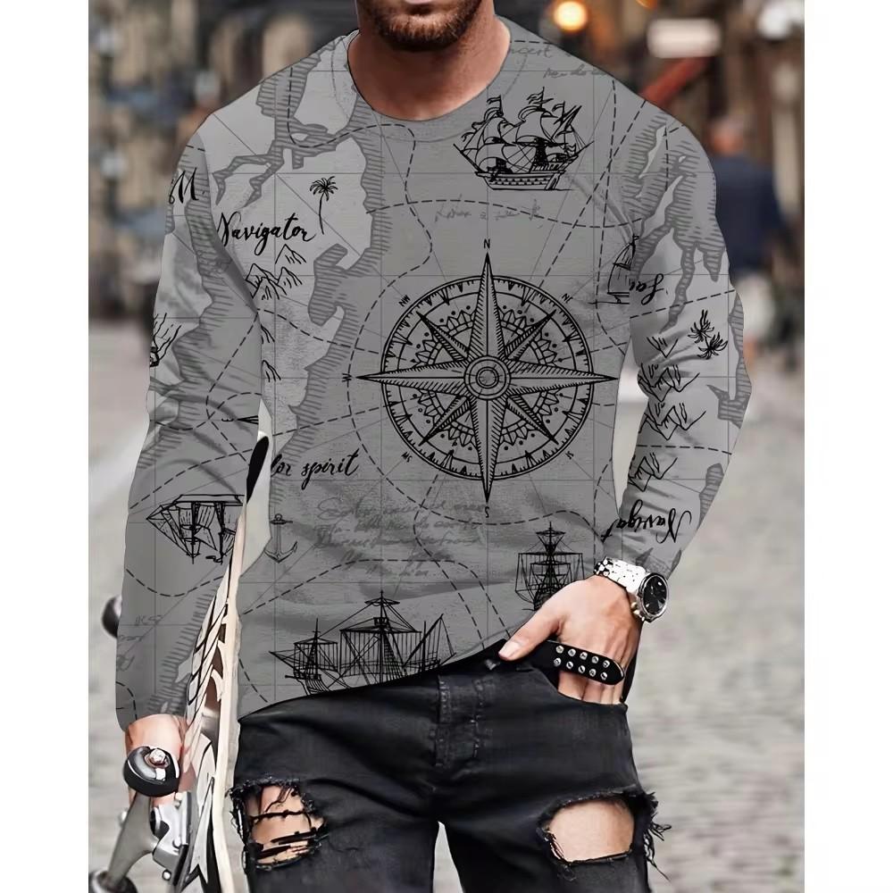 

Chick Funny Designer Retro Vintage Мужская уличная повседневная футболка с 3D-принтом, длинный рукав, O-образный вырез, одежда 6XL