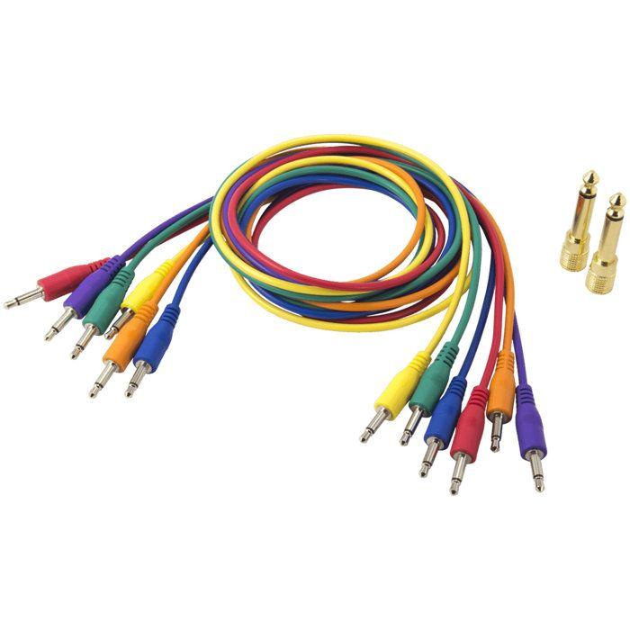 Câble Instrument - Korg - SQ-CABLE-6 - 6 Câbles Mini Jack 3,5mm - 750 mm - Multicolore