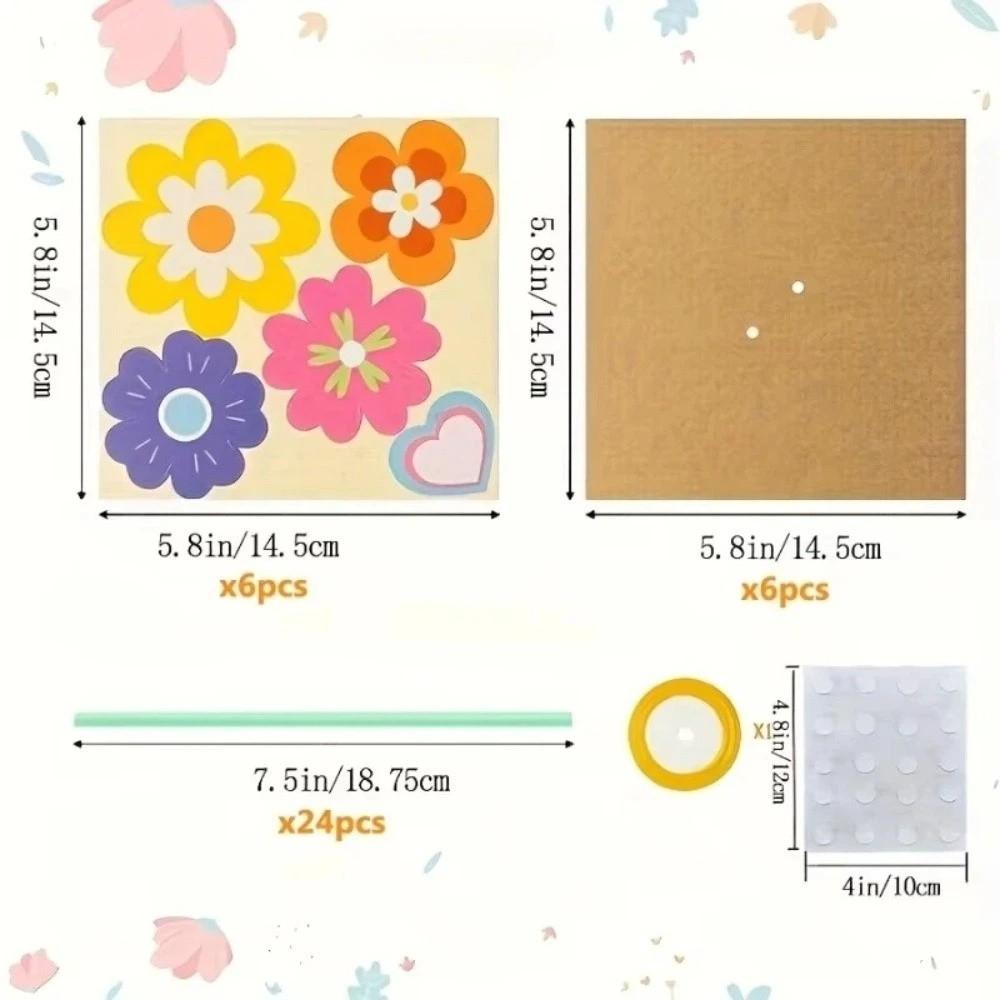 Buntes Papierblumen-Strauß Bastelset Falten Romantisch DIY Sonnenblumen-Strauß Set Segen Handgemacht Grußkarten-Strauß