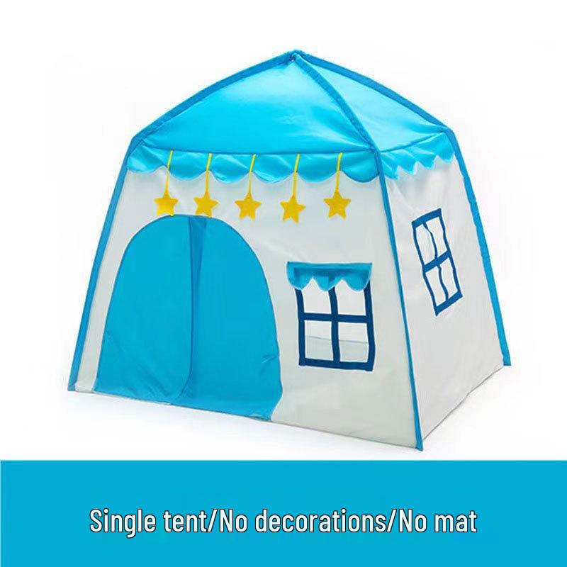 

Детская игровая палатка «Цветущие цветы» - Внутренний замок принцессы для девочек, Идеальный подарок на день рождения синий