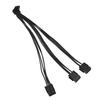 12VHPWR PCIE 5.0 Type A 90 Degree Extension Cable 12VHPWR 12+4Pin to 3x8Pin GPU Cable for 3090Ti 4090 4080 Graphics Card