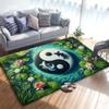 Yin Yang Koi Fish Carpet Rug for Living Room Bedroom Home Sofa Decoration,Kids play Non-slip Floor Mat