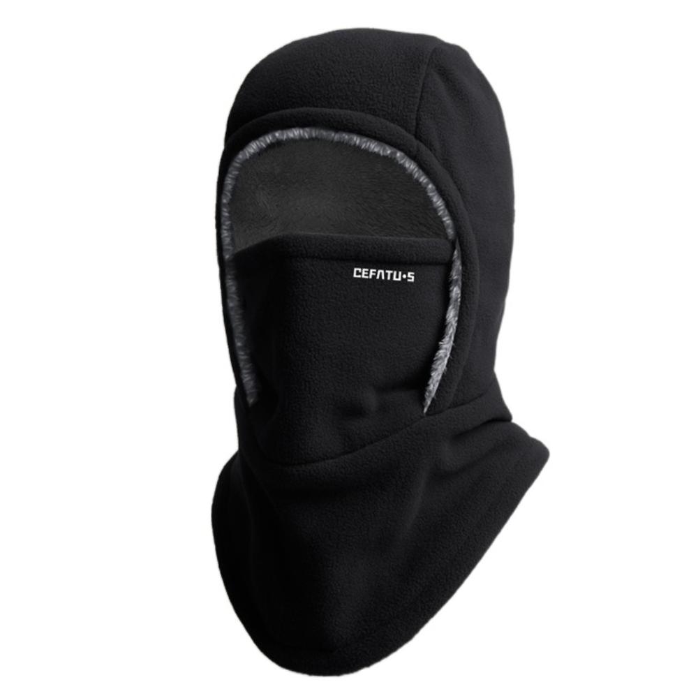 Men's and Women's Autumn and Winter Balaclava Cycling Cap Cold-proof Windproof Warm Hood and Hat Thicken Thermal Ski Windproof Cap