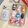 3D Cartoon Silicone Doll Phone Stand & Magnetic Anti-Drop Airbag Buckle