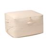 Anqin Moisture-Proof Quilt Storage Bag - Large Capacity, Thickened, Silk & Cotton Compatible, Rice White