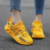 Couple's Fashion Sneakers Breathable Mesh Running Sports Shoes Elastic Casual Shoes Shock Absorption Trainers