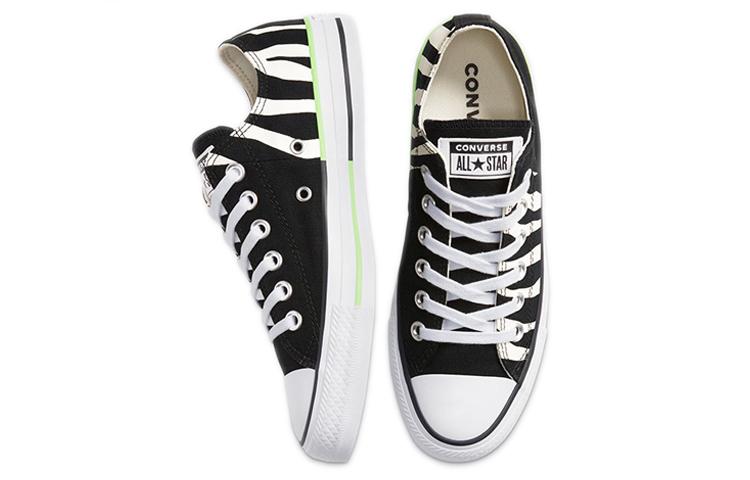 Converse Chuck Taylor All Star 'Stampa Zebra Nera Verde Fluo' 167667C
