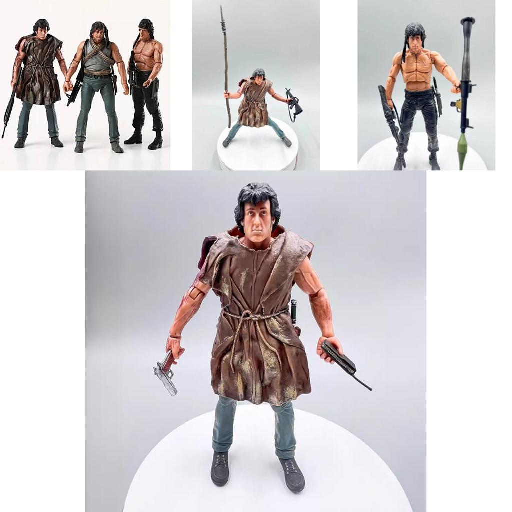 First Blood Rambo Survival Edition Sylvester Stallone 7 Inch Pvc Action Figure