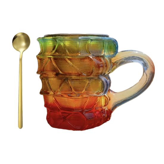 Obrázková kniha Hrnek 3D Kniha Stohovací Hrnek Ručně Kreslený Literární Hrnek na Kávu pro Milovníky Knih Učitele Knihovníky