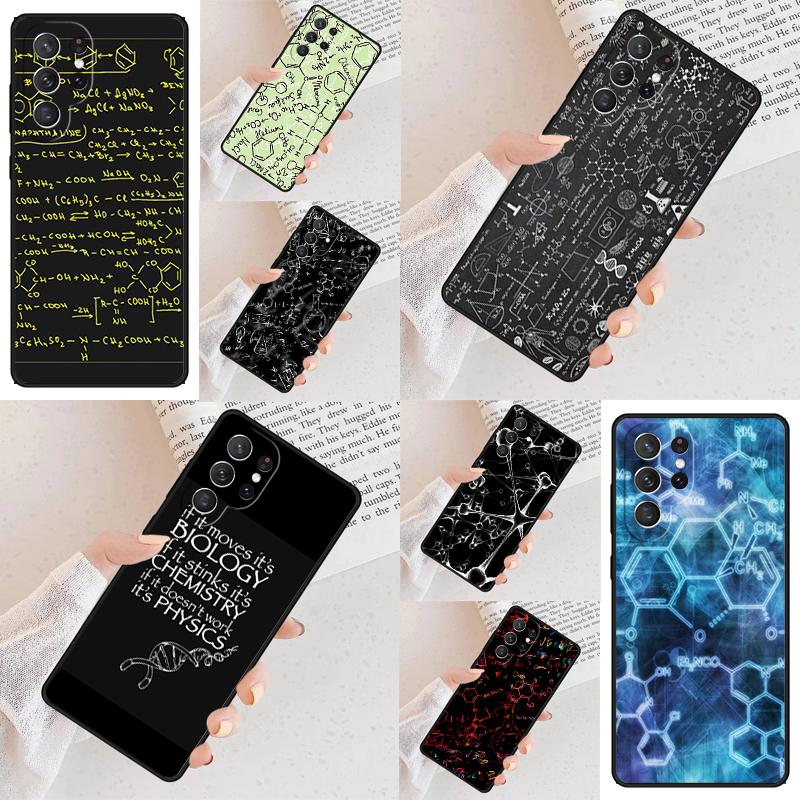 Biology and Chemistry PATTERN Cell Phone Case for Samsung Galaxy S26 Ultra S25 S24 S23 S22 S21 S20 Note10 Cover