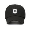 C Letter Embroidered Baseball Cap, Adjustable Cotton Dad Hat for Men Women
