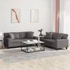 VidaXL Sofa Set with 2 Pcs Cushions, Sofas with Armrests and Backrest, Living Room Furniture, Modern, 3201926