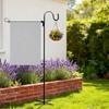 Outdoor Shepherd Hook with Adjustable Arm Heavy Duty Metal Pole for Hanging Bird Feeders Planters Lanterns Decorations