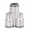4 6 8 10 12 14 16mm PU Winkelstück Kreuzstück Y-Stück Vernickelt Messing Steckverbindung Schnellverbinder Entriegelung Pneumatikverschraubungen Luftfitting