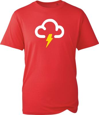 Stormy Weather Symbol Unisextal Health Mood Lightning Rain Themed Unisex Tshirt