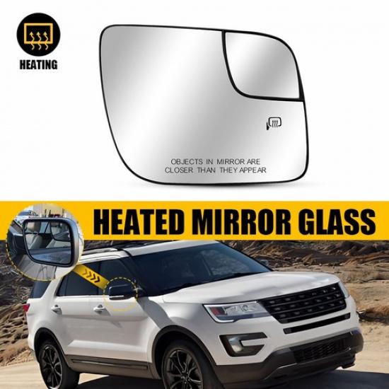 New Side Passenger Heated Spotter Convex Mirror Glass For Explorer Ford 2011-19
