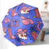 1pc Cowboy Halloween Compact Travel Umbrella, Automatic Folding Lightweight Windproof 8-Bone Reinforced Design,012076