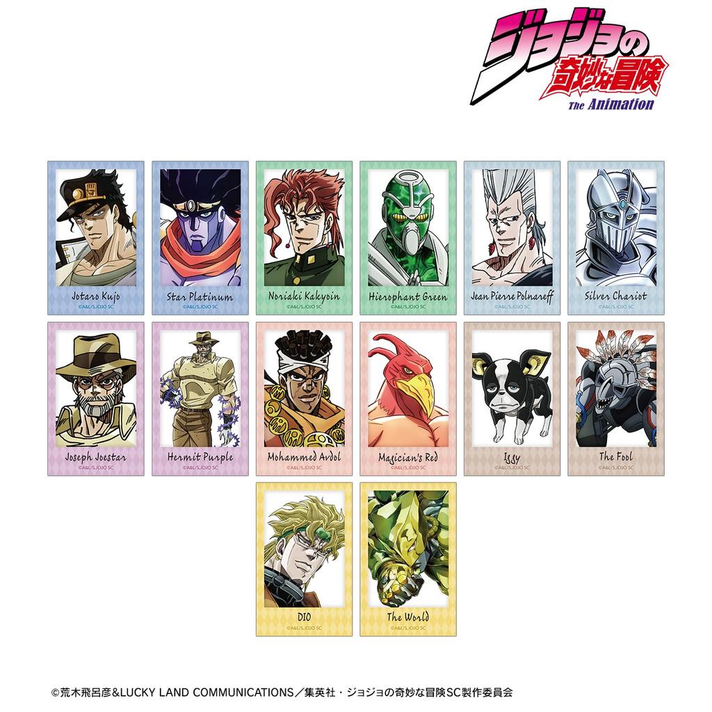 Bizarre Adventure Stardust Crusaders Trading Instant Camera Style Illustration Cards Box of 14 JoJo's