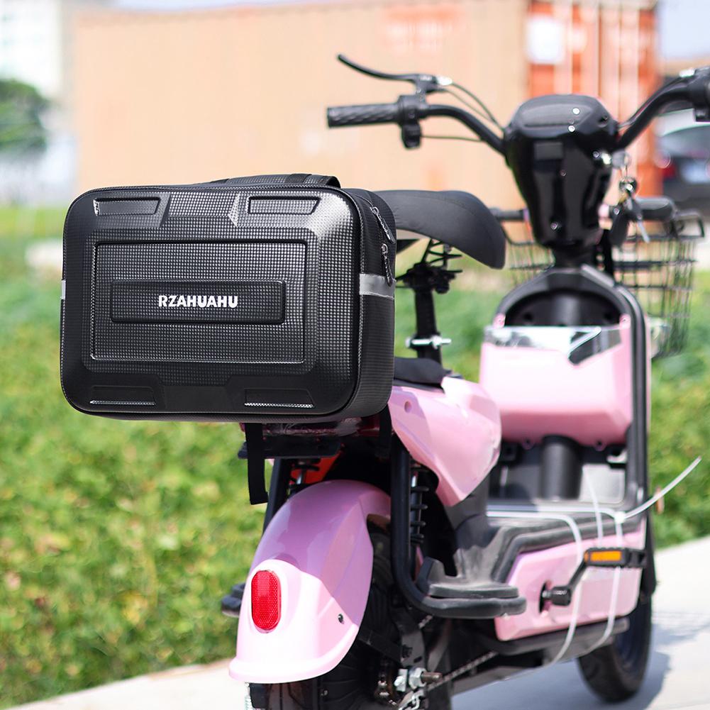 7/9L Electric Bicycle Cargo Panniers Waterproof Motorbike Storage Bag Reflective Large Capacity for Outdoor Travel
