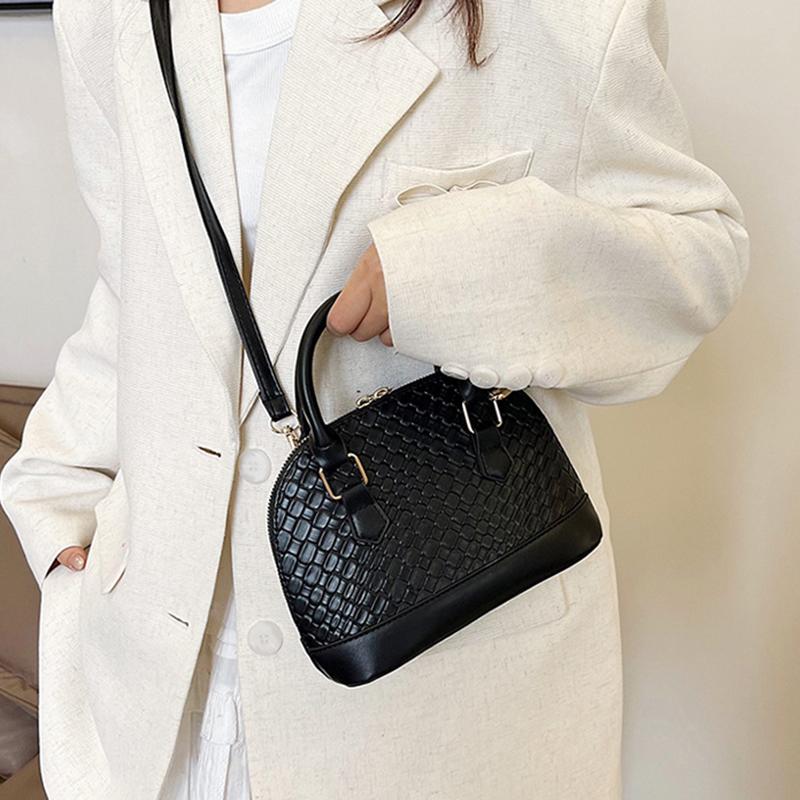 Yogodlns Women Shell Crossbody Bag New Trendy Retro Shoulder Handbag Simple Stylish Casual Commuter Purse