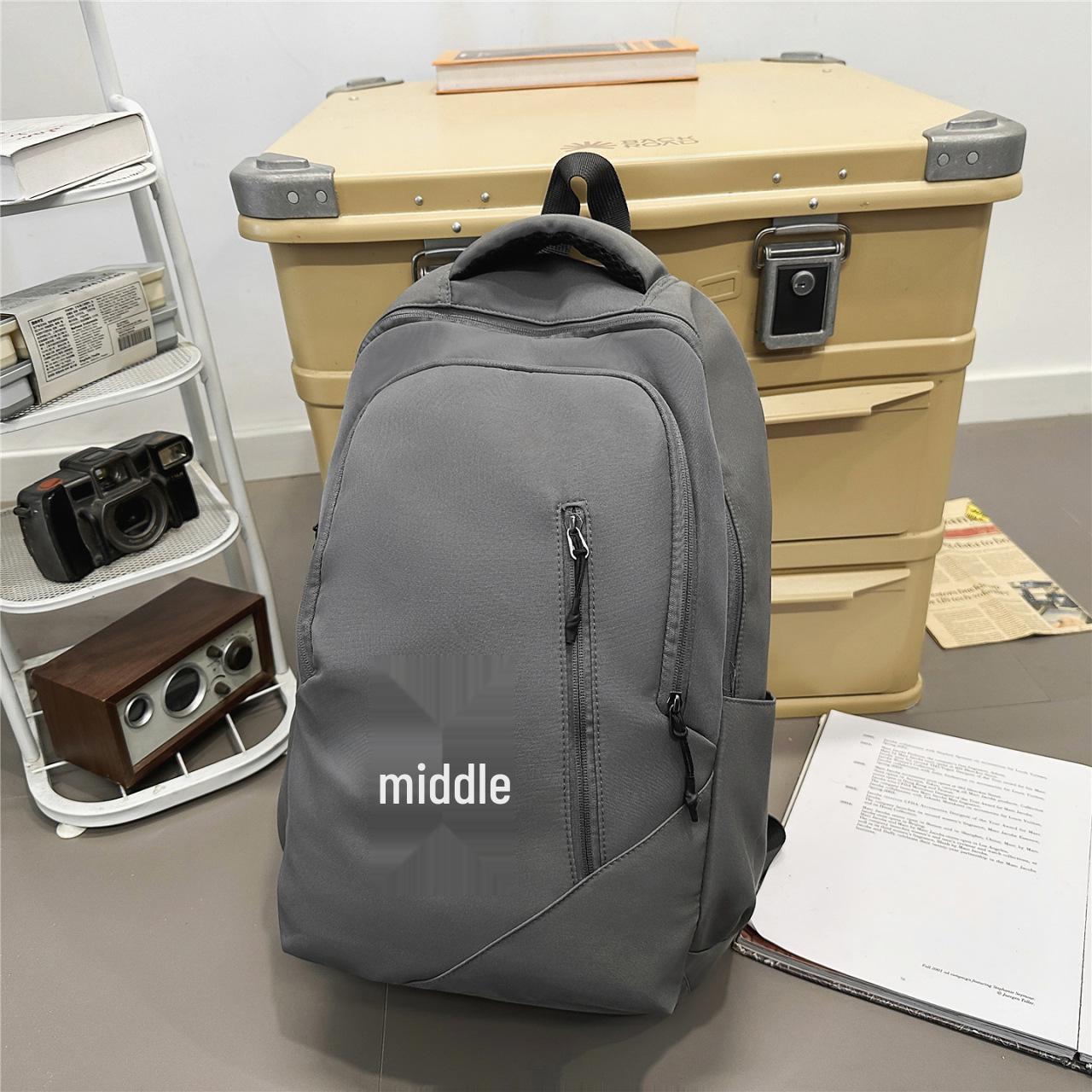 

American Style Lightweight Laptop Backpack for High School and College Students - Unisex, Large Capacity Backpack Only сірий колір